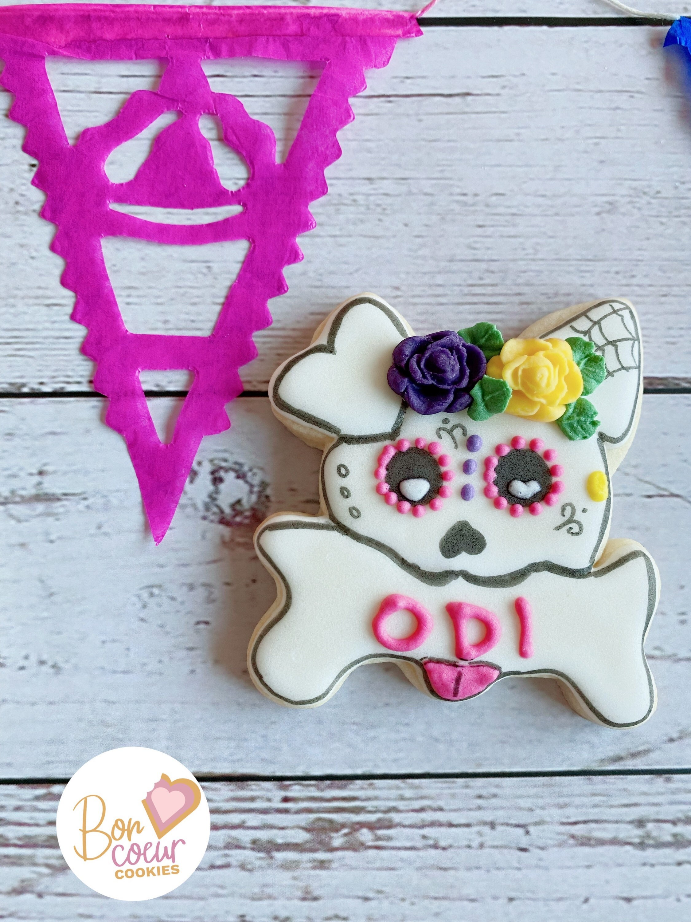 Cookie Perrito Día de Muertos