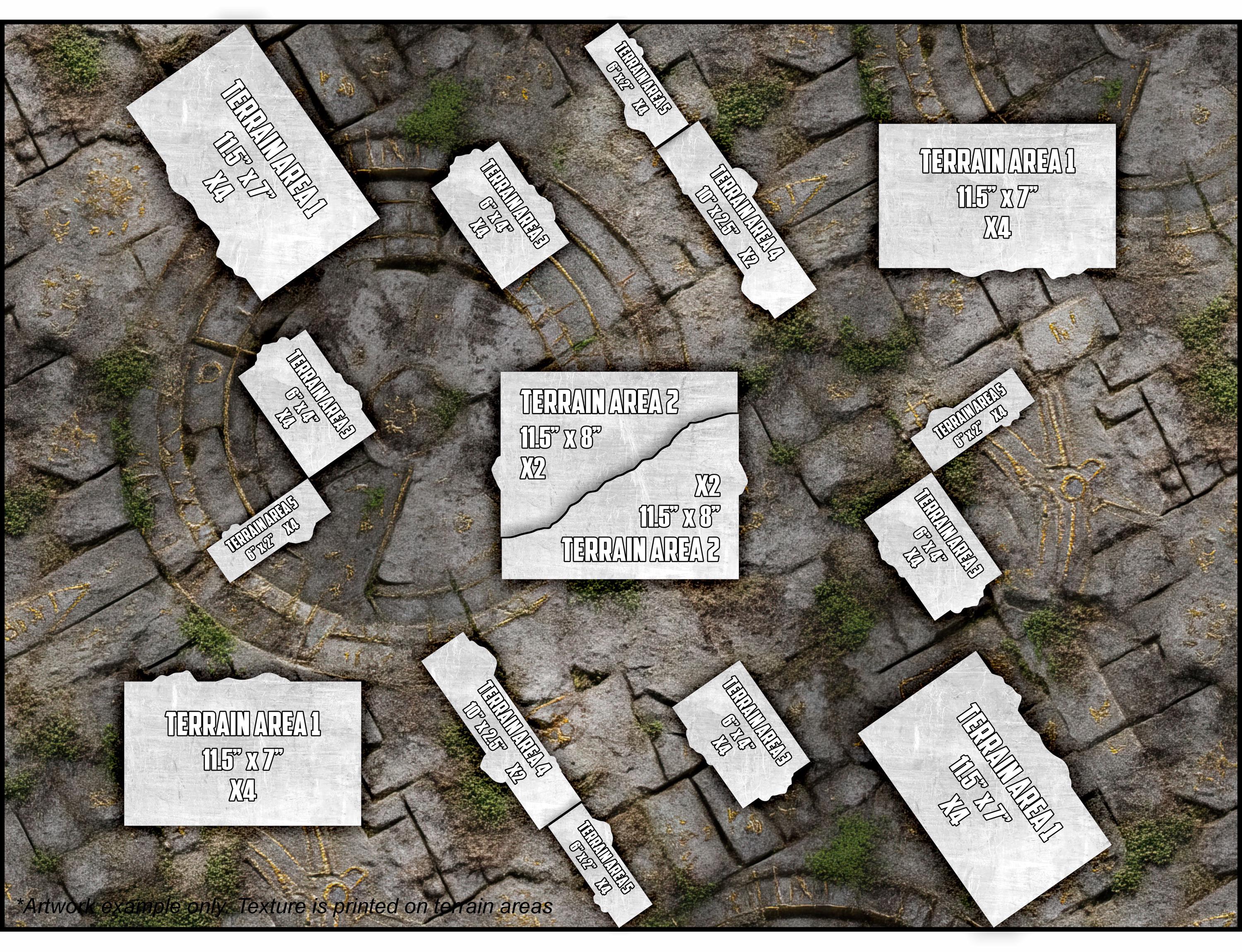 Warhammer 40K 11th Edition Area Terrain Footprints – Neoprene