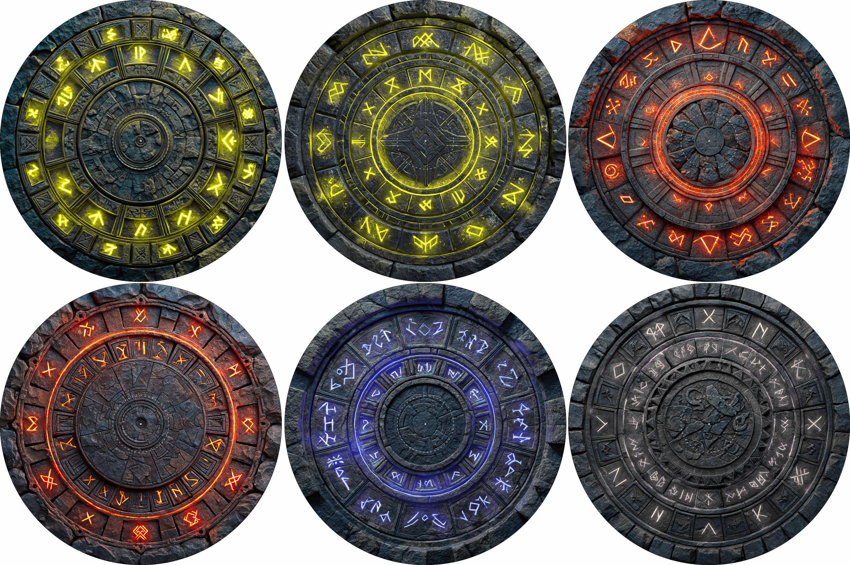 Age of Sigmar Neoprene Objective Marker Set - 7.57