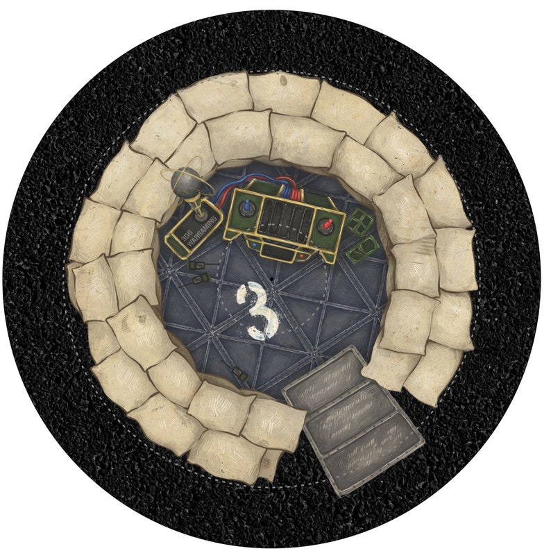 Neoprene Objective Markers 4 Asphalt Warhammer 40K Etsy