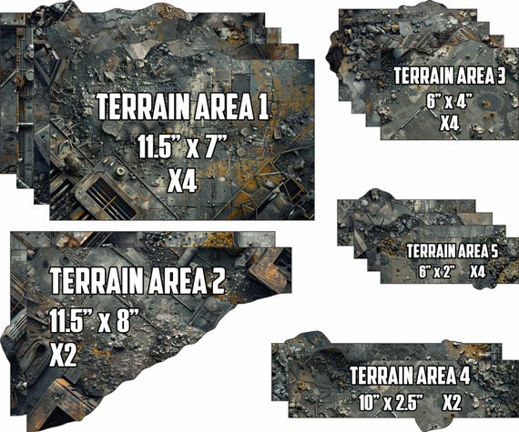 Terrains Caoutchouc 30.5x15cm Antidérapants Warhammer Tapis En Terrains Caoutchouc 30.5x15cm Antidérapants Warhammer Tapis En