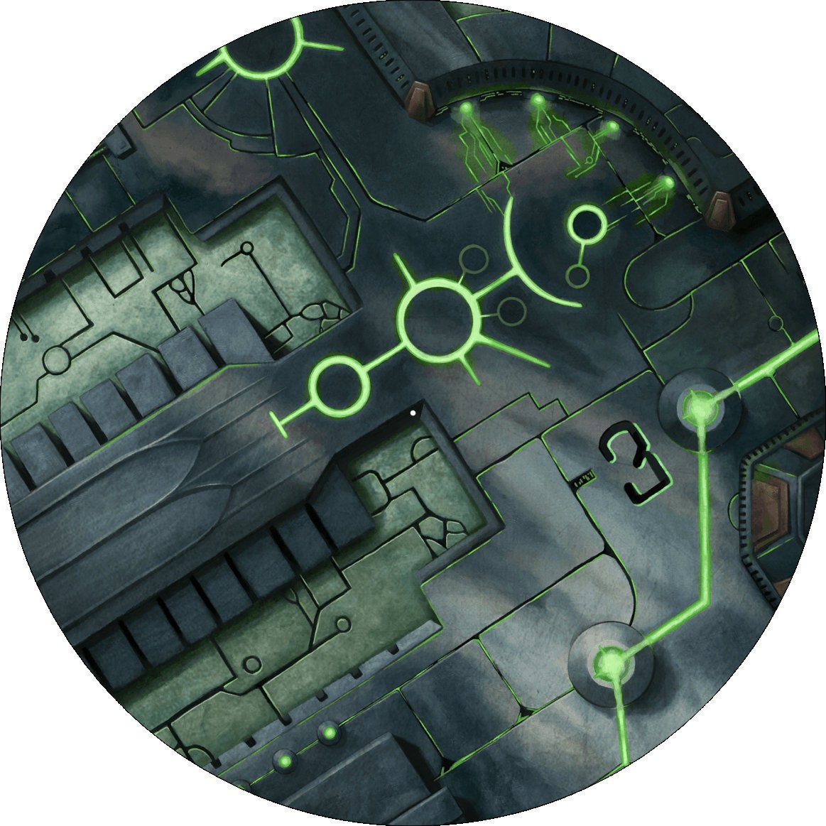 Neoprene Objective Markers 7.5 Necron Warhammer Etsy