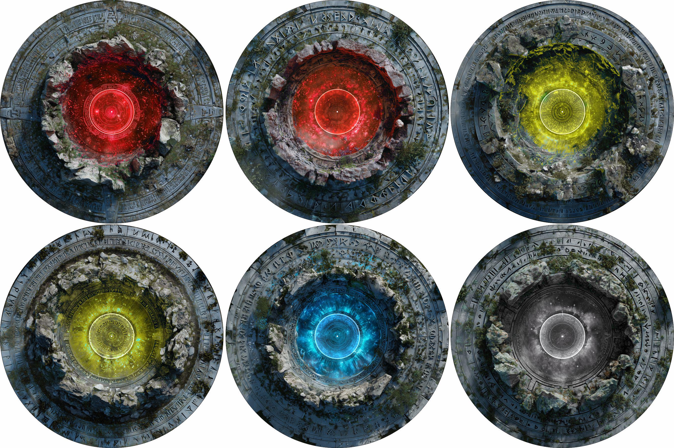 Age of Sigmar Neoprene Objective Marker Set - 7.57