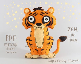 tiger stuffed animal pattern