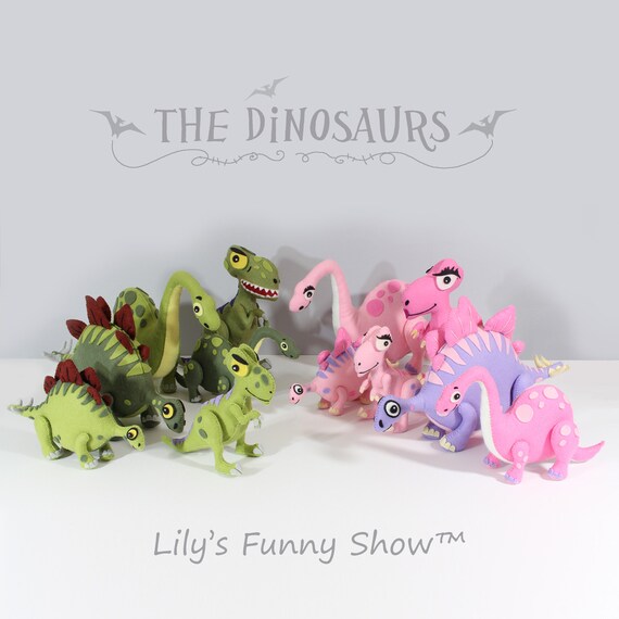 Dinosaures En Feutrine Patrons De Diplodocus Jouets A Etsy