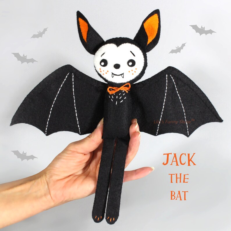 Felt Bat Softie Halloween Decoration Felt Toy Sewind Etsy UK
