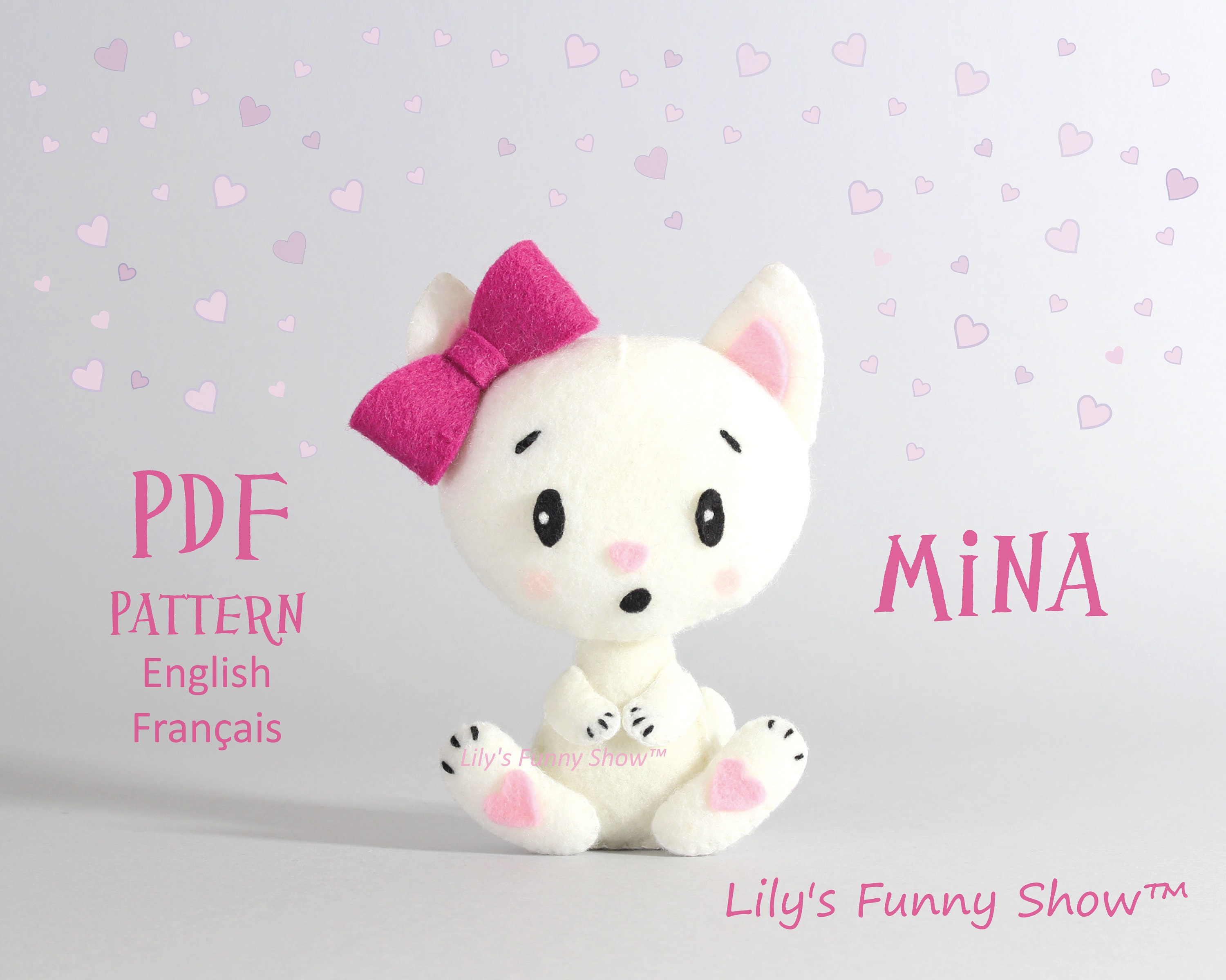 Chat En Feutrine A Coudre Patron Pdf Telechargement Etsy Chat En Feutrine A Coudre Patron Pdf Telechargement Etsy