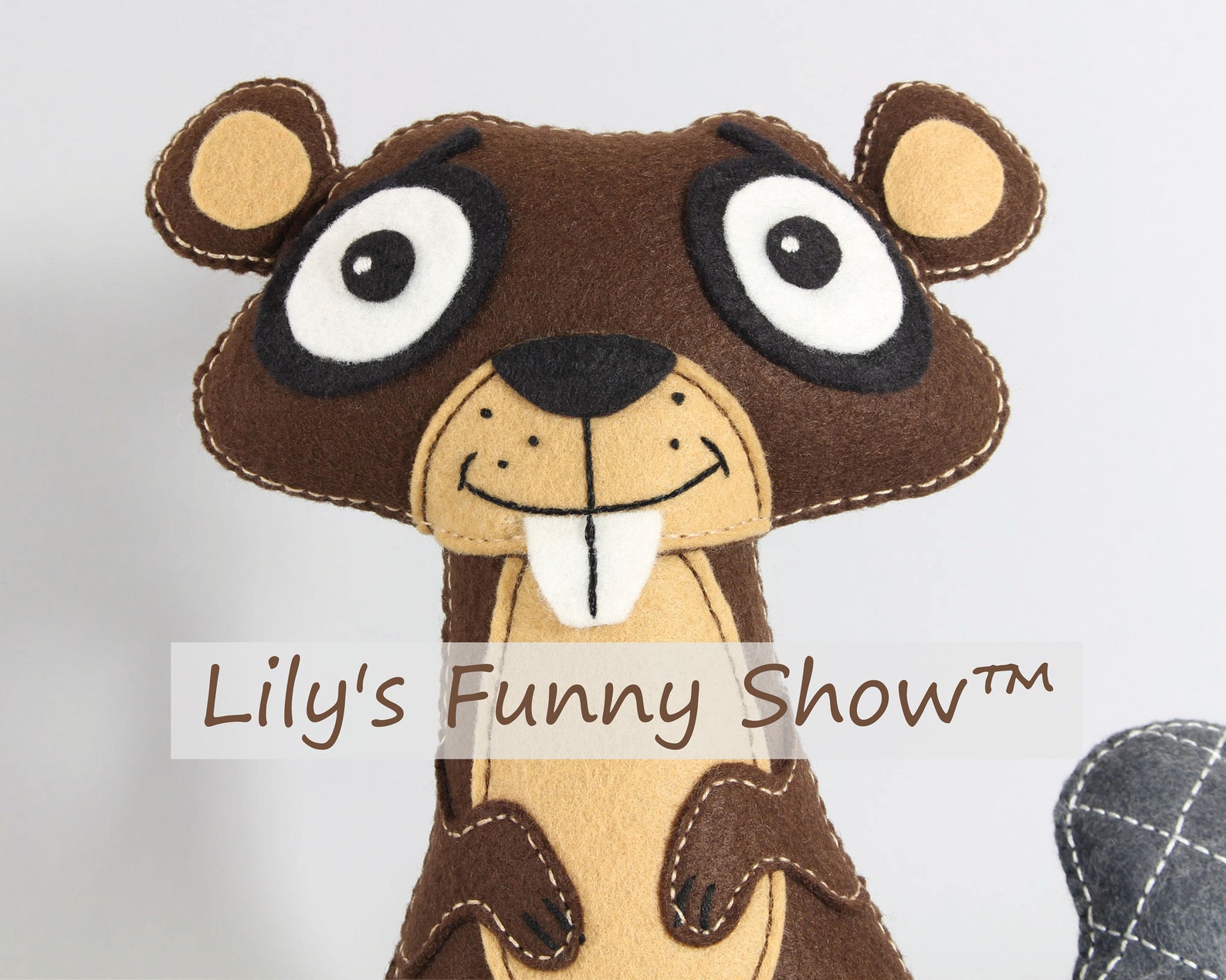 Beaver Sewing Pattern Felt PDF patternInstant Download Etsy