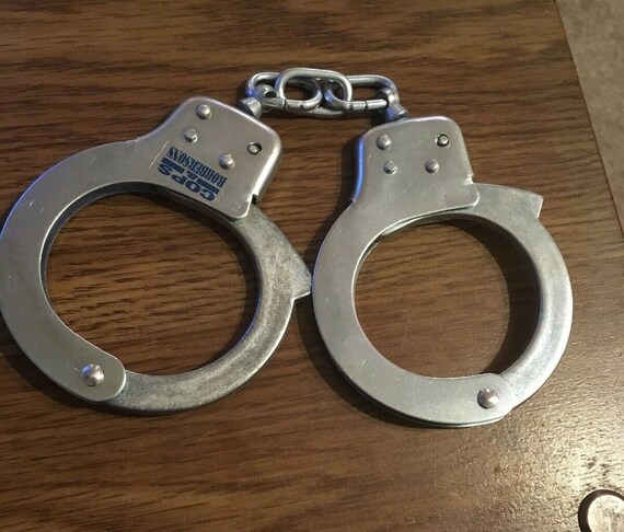 Adult Metal Handcuffs With 2 Keys Cops Robbersons Movie Etsy
