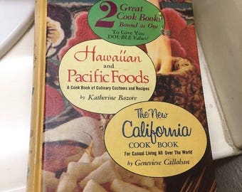 The New California Cook Book / Hawaiian And Pacific Foods 1955 Hardcover