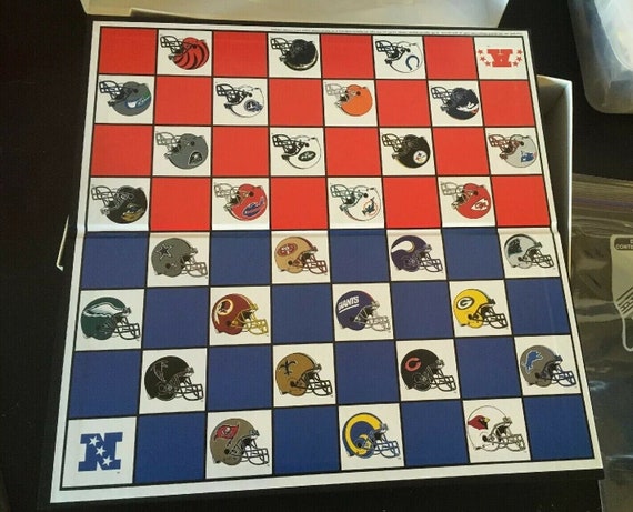 1993 Miami Dolphins Nfl Football Helmet Checkers Board Game Etsy