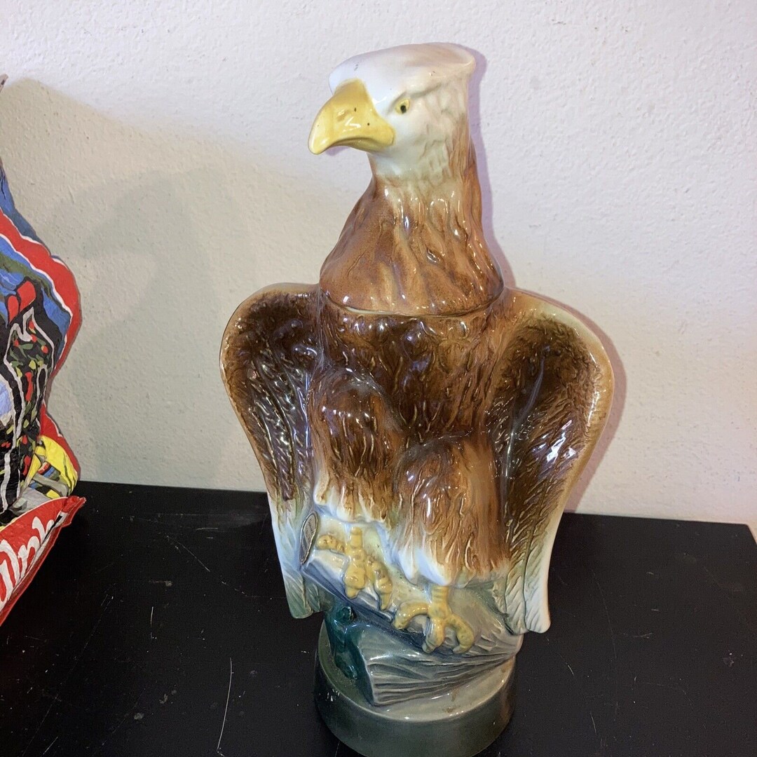 1966 Jim Beam Eagle Decanter, Hand Crafted by Regal China 121/2 Tall