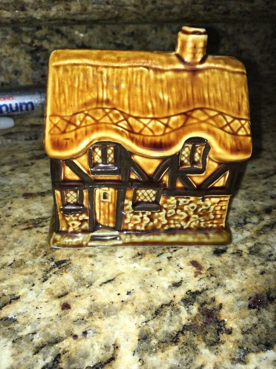Vintage Studio Szeiler Coin Bank Cottage House Art Pottery Etsy