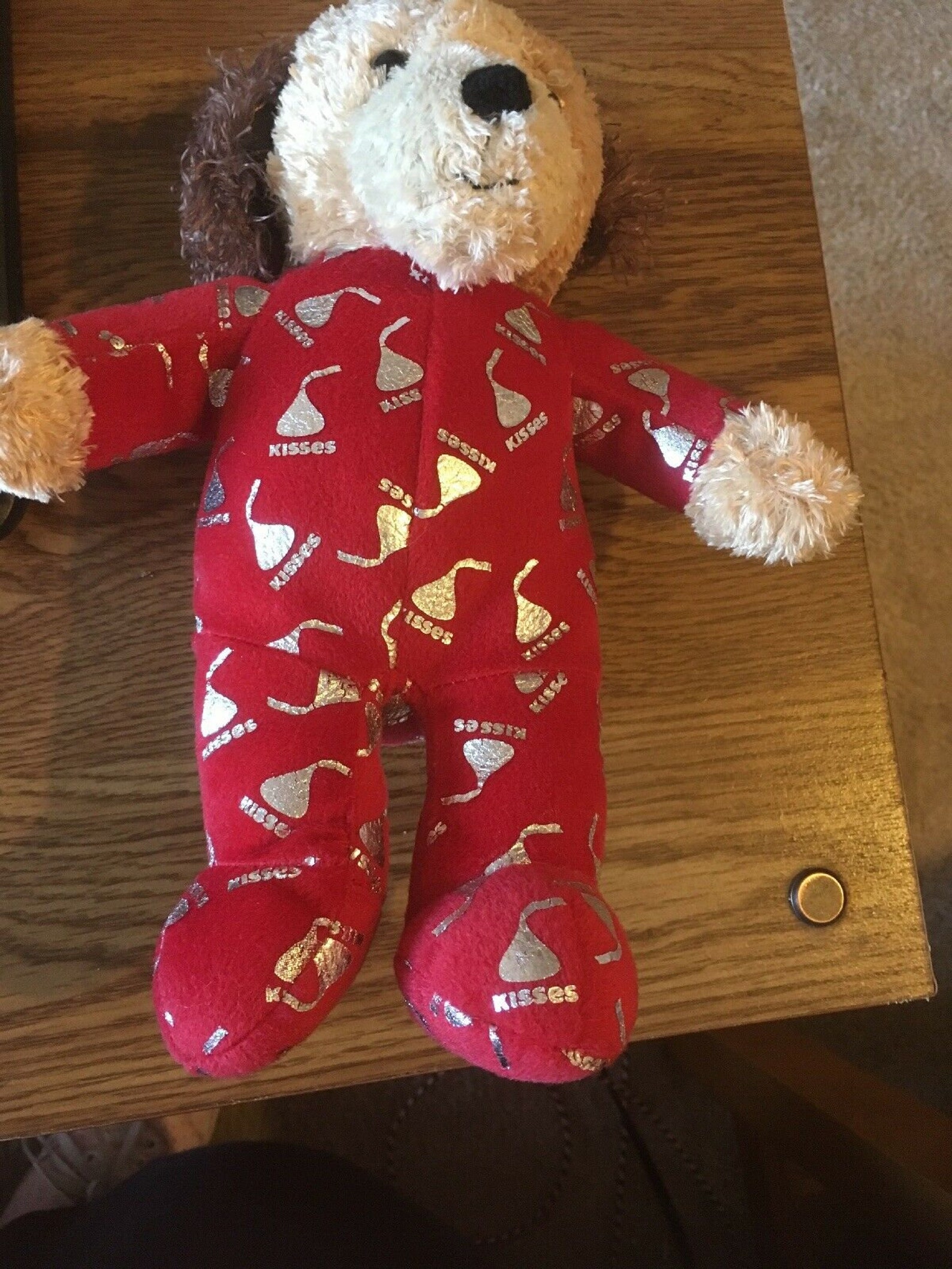 Hersheys Kisses Plush 10 Puppy Dog in Red Kisses Pjs ex Etsy