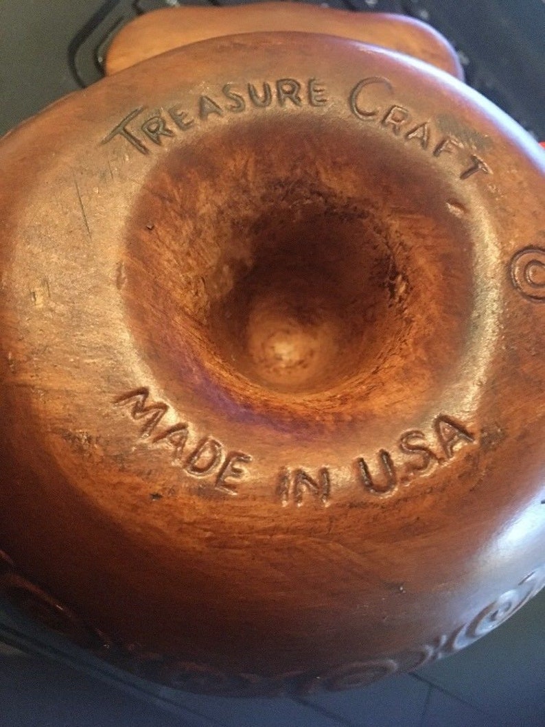 Vintage Treasure Craft Ashtray Trinket Tray Green Sombrero Etsy