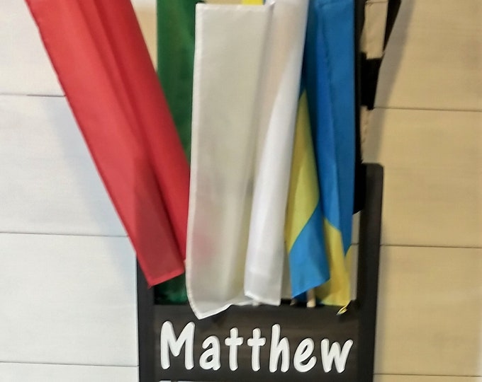 Racing Flags . Sports Gift . Set of 7 Flags With Display . Nascar ...