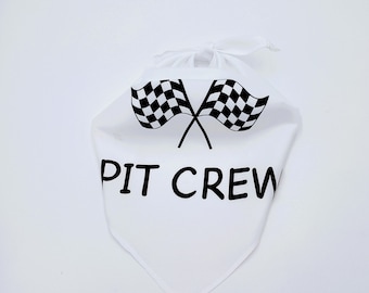 Dog Bandana, Pit Crew Dog Bandana,