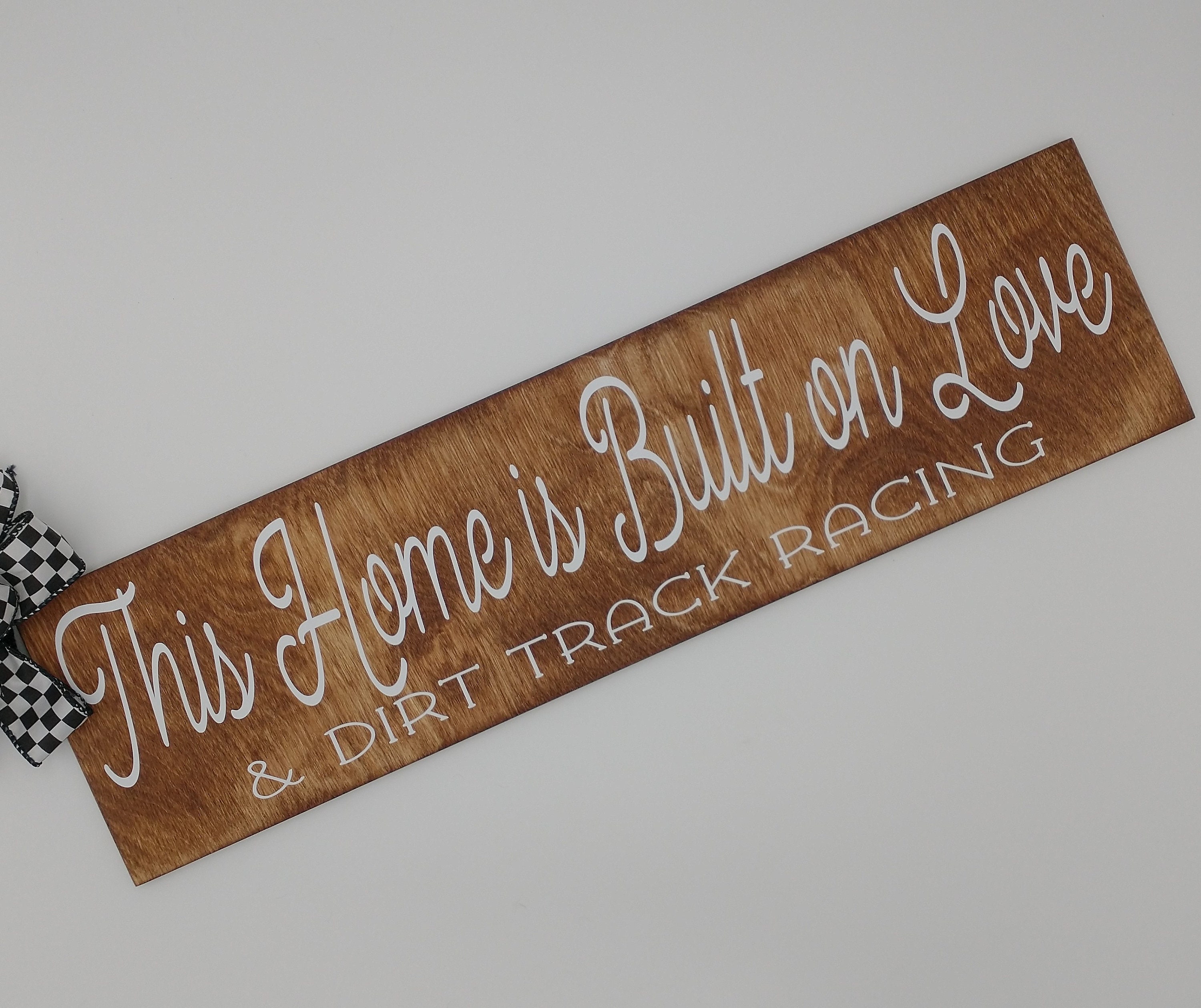 Dirt Track Racing Wood Sign: Motorsports Home Decor - Etsy