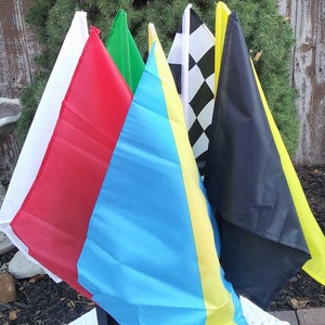 Racing Flags Set: Kids Pretend Play Toy, Sports Birthday Gift - Etsy