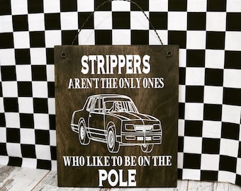 Funny Racing Wood Sign: Motorsports Home Decor