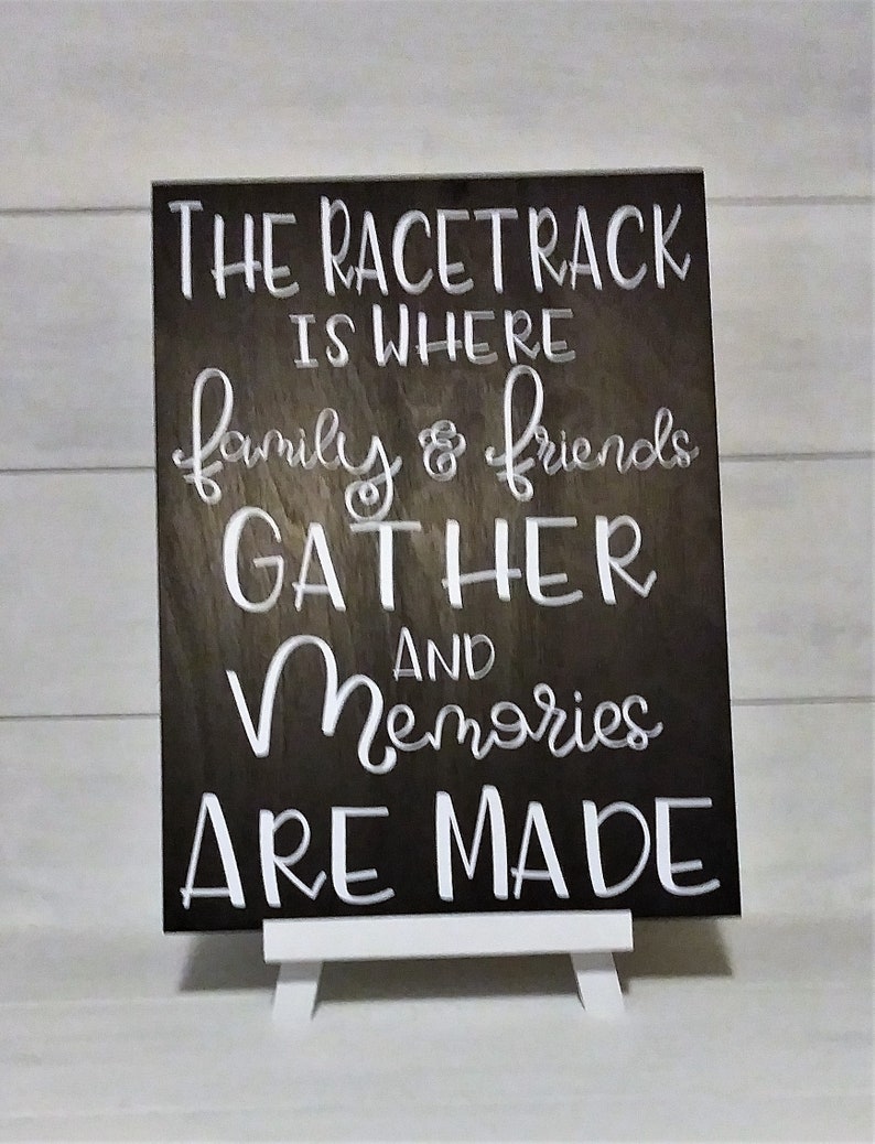Racing Signs . the Racetrack is Where Family and Friends | Etsy