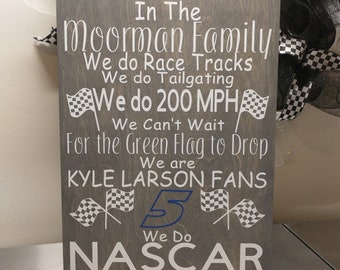 Racing Sign In This Family Personalized We Do  Racing Sign  Gift For Race Fan