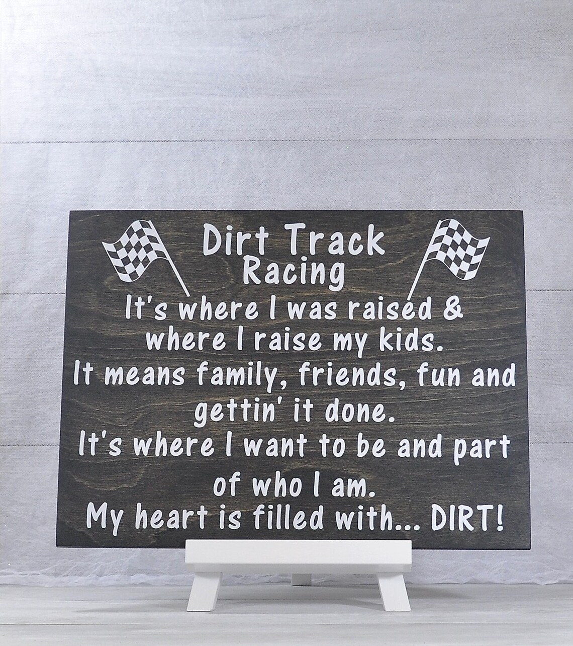 Dirt Track Racing Wood Sign: Motorsports Home Decor - Etsy
