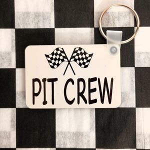 Pit Crew Keychain: Racing Fan Gift