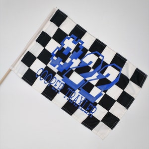 Personalized Checkered Racing Flag: Autograph Toy, Sports Gift