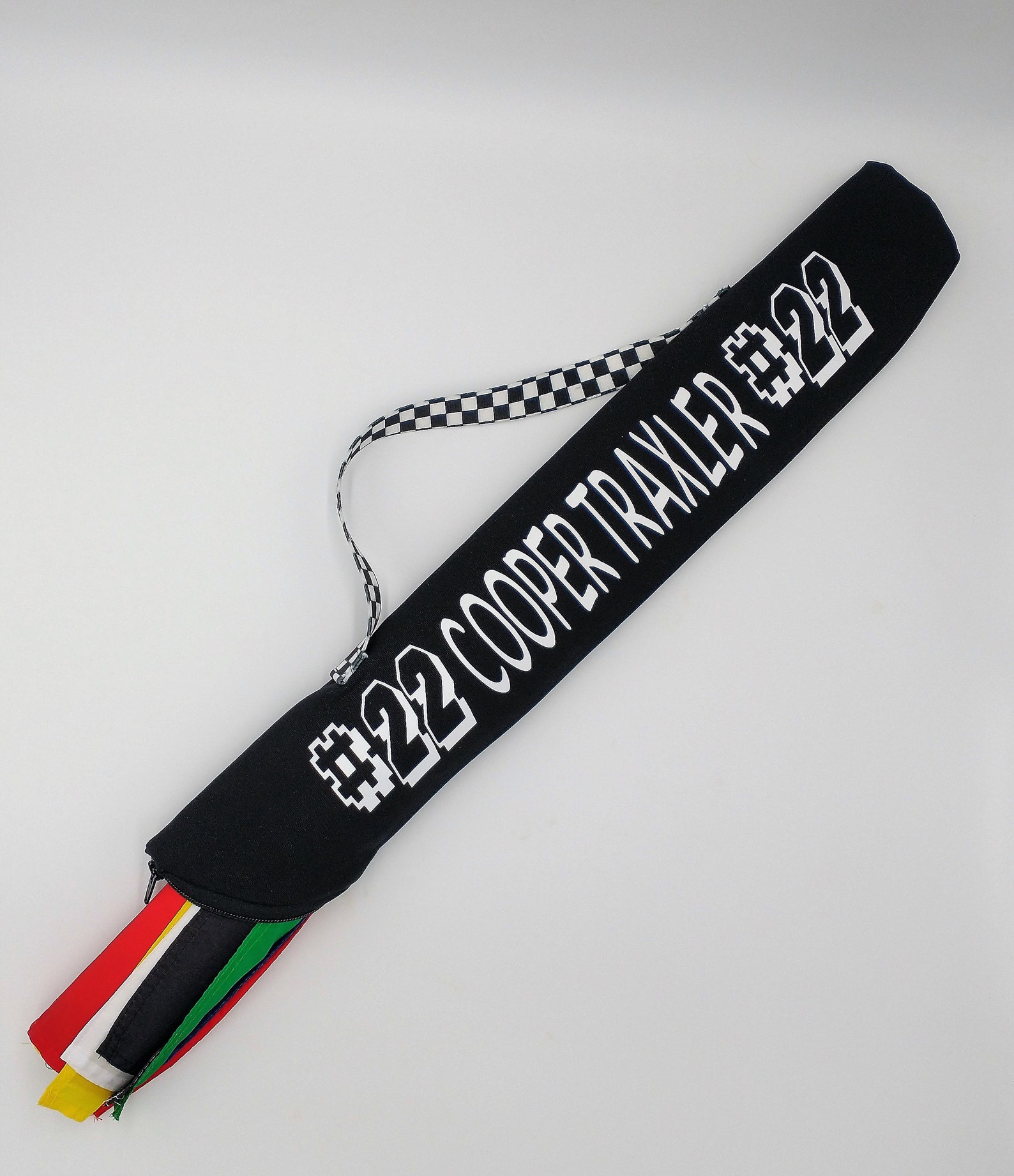 Personalized Racing Flags Set: Kids Pretend Play Toy With Carrying Bag ...