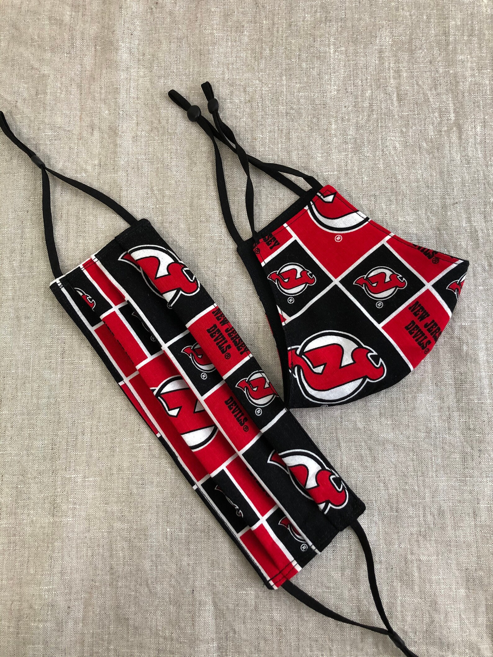 NJ Devils Face Masks Etsy