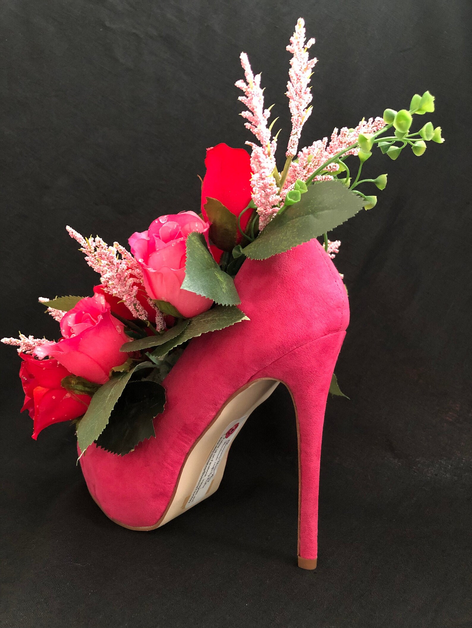 High Heel Floral Arrangement Etsy