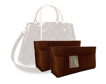 Op maat gemaakte luxe vilten handtasvoering/organizer voor Montaigne BB (set van 2)