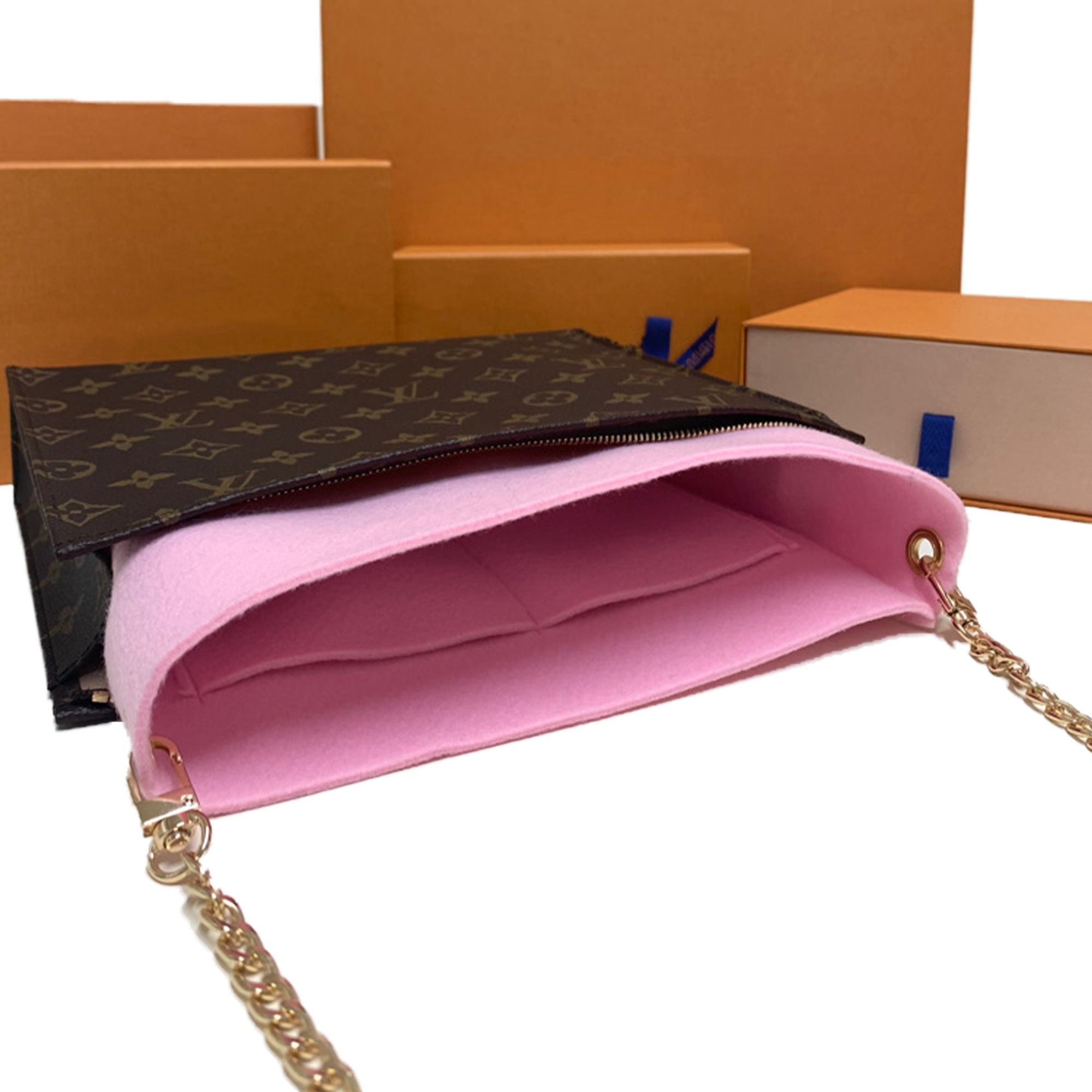 Louis Vuitton Toiletry Pouch 26 Conversion Kit to Shoulder Bag with Chain  Handbag Liner - Handbagholic