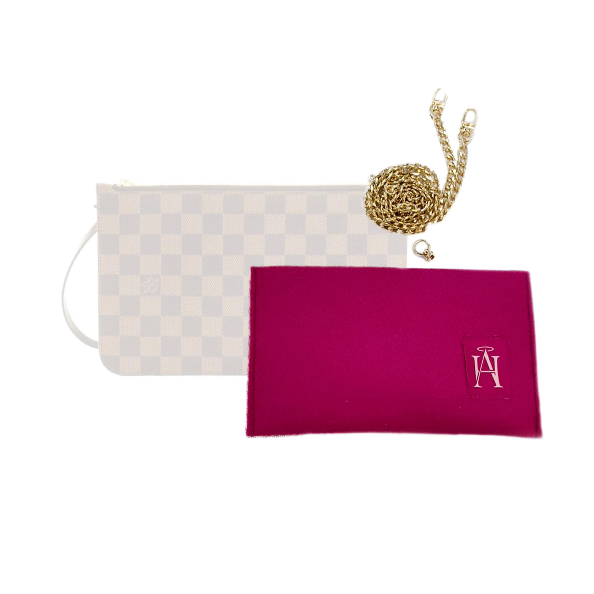 Louis Vuitton Monogram Teddy Neverfull Pochette Wristlet Pouch