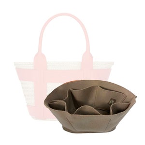Organizador de bolsas de cesta de fieltro / Inserto / Forro para la bolsa de cesta Santorini hecha en el Reino Unido