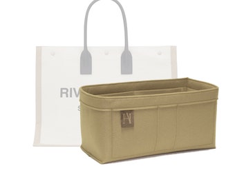 Bespoke Luxury Felt Handbag Liner / Organiser for Large Rive Gauche Tote