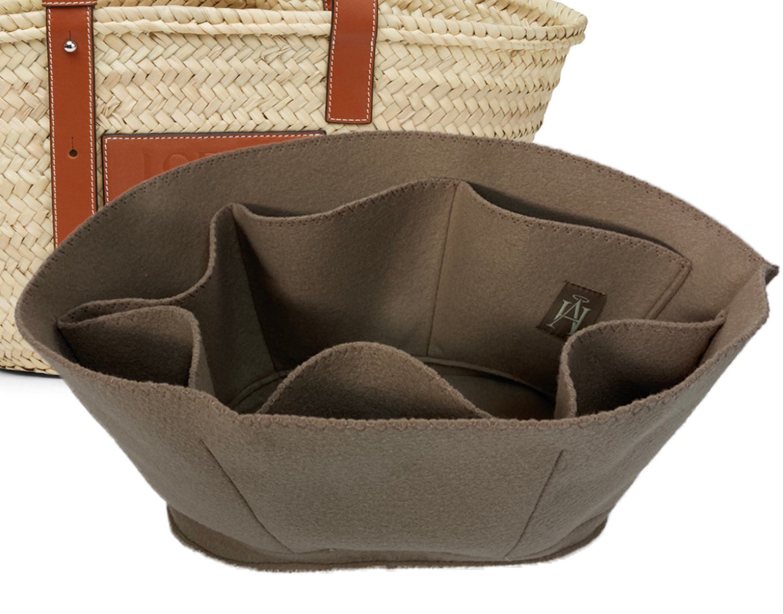 Luxury Basket Bag Organiser / Organizer / Insert for Medium 