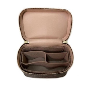 Luxury Felt Vanity Organiser / Insert / Liner for the NICE MINI with Removable Centre Pockets handmade by Handbag Angels UK