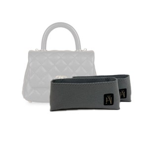 Bespoke Luxury Felt Handbag Liner / Organiser for Small Coco Handle (Set of 2)