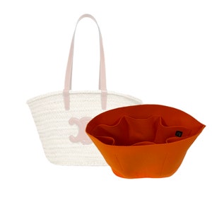 Bespoke Luxury Felt Handbag Liner / Organiser for Medium Triomphe Basket