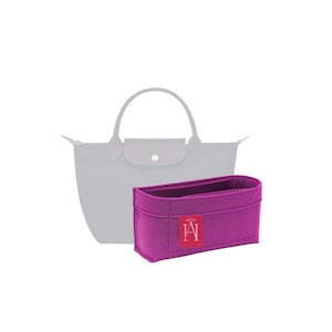 Luxury Felt Bag Organiser / Insert / Liner for Le Pliage Green S Handbag Made in UK