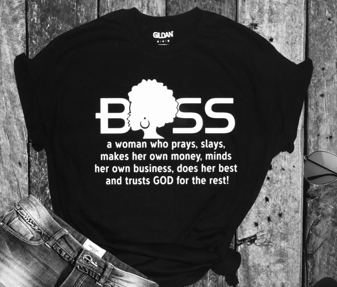 BOSS Tee, Boss Tshirt, Female Boss Shirt Etsy