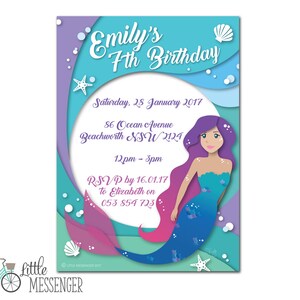 Mermaid Invitation