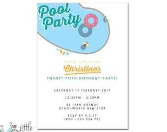Pool Party Invitation