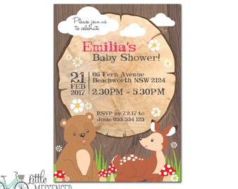 Woodland Party Invitation