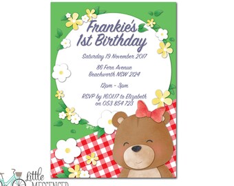 Teddy Bear Picnic Invitation
