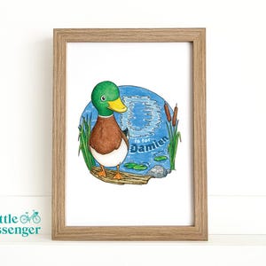 Personalised Duck Alphabet Print
