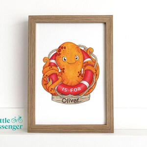 Personalised Octopus Alphabet Print