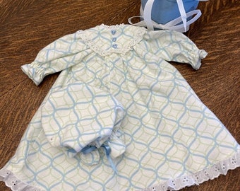 18" doll nightgown with cap and sleeping bag